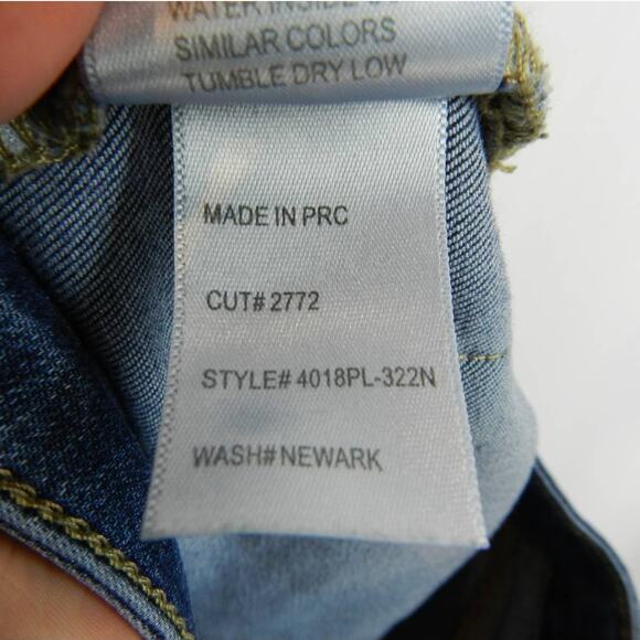 Articles of Society Skinny Jeans Size 26 Distressed Chewed Hem Biker Cowgirl - Picture 8 of 12